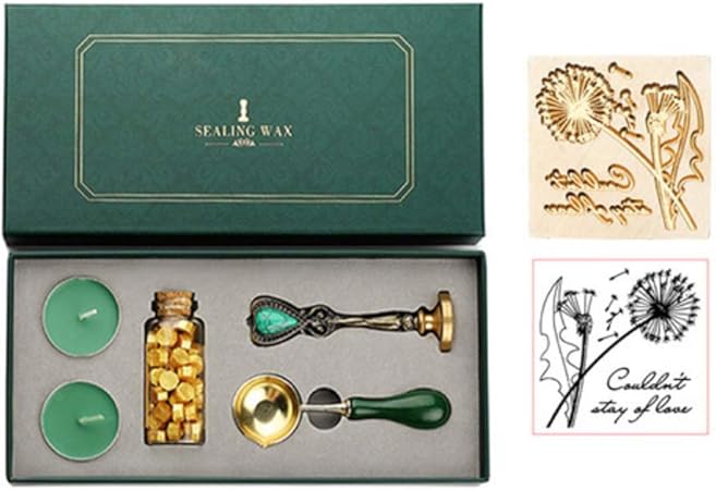 Amazon Com Christmas Wax Seal Stamp Set Vintage Brass Head Sealing Stamp With Melting Spoon Sealing Wax Bead For Diy Scrapbooking Tools Thanksgiving Presents Xmas Supplies Dandelion
