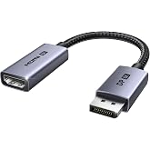 UGREEN 8K@60Hz Active DisplayPort to HDMI Unidirectional Adapter, 0.66FT | DP 1.4 PC to HDMI 2.1 Screen, Support 4K@240Hz 2K@240Hz HDCP 2.3 Compatible with Desktop Projector AMD, NVIDIA
