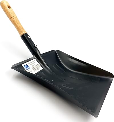 TDBS The Dustpan and Brush Store Coal Shovel 9 Inch Wooden Handle
