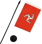 AZ FLAG Isle of Man Table Flag 4x6 in Mini Desk Flag 10 cm x 15 cm view 3