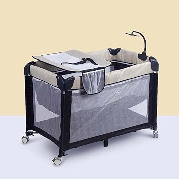 cot with changing station