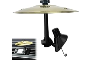 Car Crash Cymbal Auto Crash Cymbals Air Vent Funny Metal Musical Ornaments for Vent (Golden)