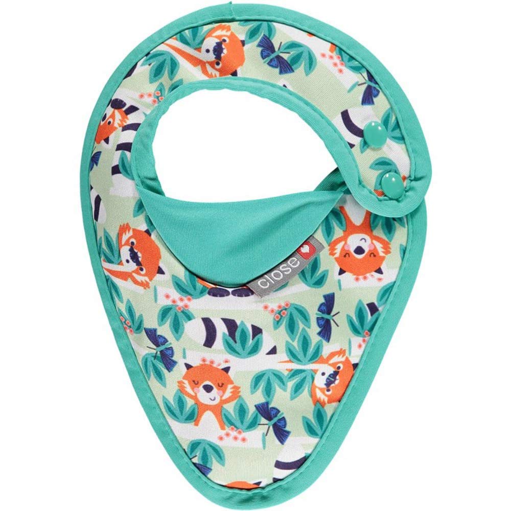 Close Pop-in Newborn Bandana Baby Dribble Bibs Unisex Super Soft and Absorbent Red Panda Print