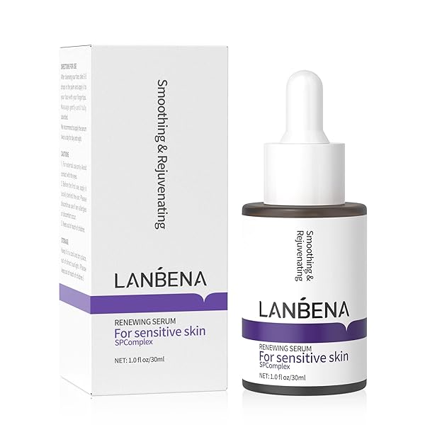 LANBENA RETINOL SERUM FOR FACE, RETINOL SERUM WITH HYALURONIC ACID FOR WRINKLES AND FINE LINES, RENEW AND PLUMP NIGHT FACIAL SERUM FOR GLOWING SKIN, SERUM FOR SENSITIVE SKIN, 30ML
