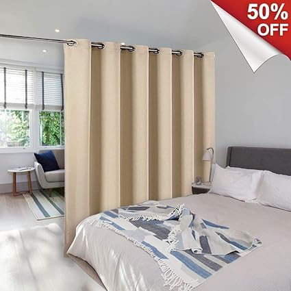 Nicetown 9 Feet Tall Room Divider Full Length Heavyweight