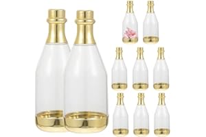 10 Pcs Mini Champagne Bottles Candy Bottles Champagne Bottle Shaped Box Party Favors Gifts Packing for Baby Shower Wedding Bi