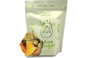 SEÑOR MANGO Senor Mango, Mucho gusto! | MATCHA | Dried Kent Mango, Fruit Snacks | Organic dried mango dipped in Matcha Slices | Gluten Free, Healthy Snacks for Kids and Adults | Vegan | From Mexico with love and care | 1 pack of 2.1 oz | Resealable Bag