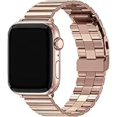 Fullmosa Compatible with Apple Watch Metal Bands 49mm 46mm 45mm 44mm 42mm 41mm 40mm 38mm, Stainless Steel iWatch Band Men Women for Apple Watch Series 11 10 9 8 7 6 5 4 3 2 1, Ultra3/2/1, SE3/2/1