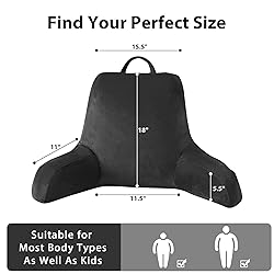 IPYNBAP Reading Pillow with Arms for Adult, Back