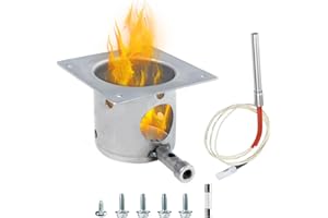 JZW-Shop Fire Burn Pot and Hot Rod Ignitor kit Replacement for Traeger, Pit boss Pellet Grill, Fire Pot with Screws and Fuse, Grill Replacement Parts