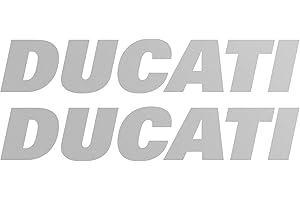 labelbike - Kit of 2 Lettering Stickers for Motorcycle Tank Compatible with Ducati Racing