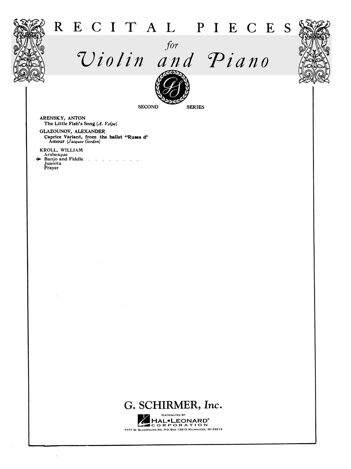 Banjo And Fiddle. Violin And Accomp..