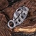 Grand Way Karambit Neck Fighting Folding Knife - Pocket Knife with Camo Blade and Handle- Best Sharp Knife with Metal Finger Ring Handle and Pocket Clip - Tiger Blur Knife for EDC Survival 6206 B