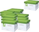 Q-Connect Business Easy Set Up Storage Box 10 Pack Green White