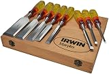 IRWIN XMS Irwin Marples Limited Edition Splitproof Chisel Set 8 Piece Wood view 2