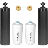 Gravity Water Filters Replacement for Berkey&reg;, BB9-2&reg; Black Carbon Filter and PF-2&reg; Fluoride Filters Compatible with Berkey&reg; Water Filter