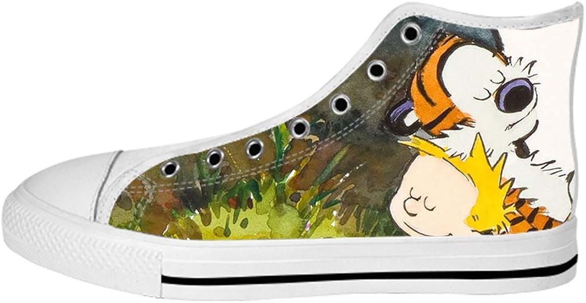 DONGMEN Custom Calvin and Hobbes Men�s High
