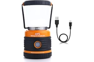 LED Camping Lantern Rechargeable, 1800LM, 4 Light Modes, 4400mAh Power Bank, IP44 Waterproof, Perfect Lantern Flashlight for 