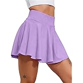 CHALLMOTI Women's Pleated Tennis Skirt Golf Skorts for Woman High Waisted Tummy Control Athletic Skirt with Pockets