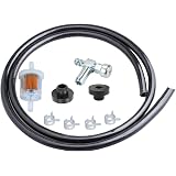 Hipa 33/64" Fuel Tank Shut Off Valve + Fuel Filter for MTD Troy Bilt Toro Craftsman Generac Portable Generator Lawn Mower Sno