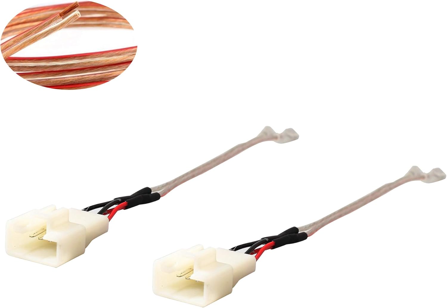 RED WOLF Vehicle Dash Speaker Tweeter Update Replacement Wiring Harness Connector for Toyota Camry 2002-2006, 4Runner 2003-2009, Tundra 2007-2019 2PCS