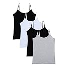 Vislivin Women's Basic Solid Camisole Adjustable Spaghetti Strap Tank Top