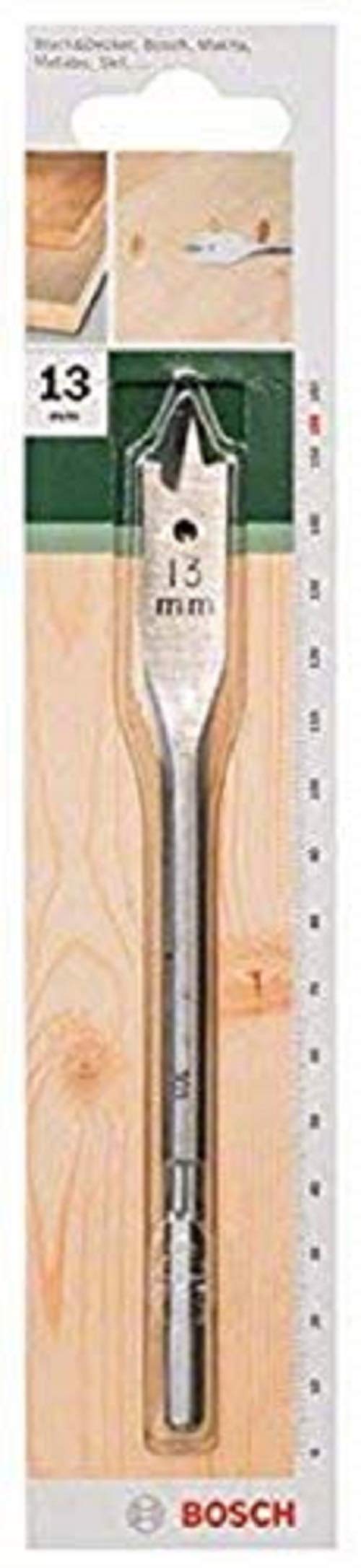 Bosch 1x Spade Bit (for softwood, medium-hard wood, Hex, Ø 13,0 mm, Accessory Drill Driver)