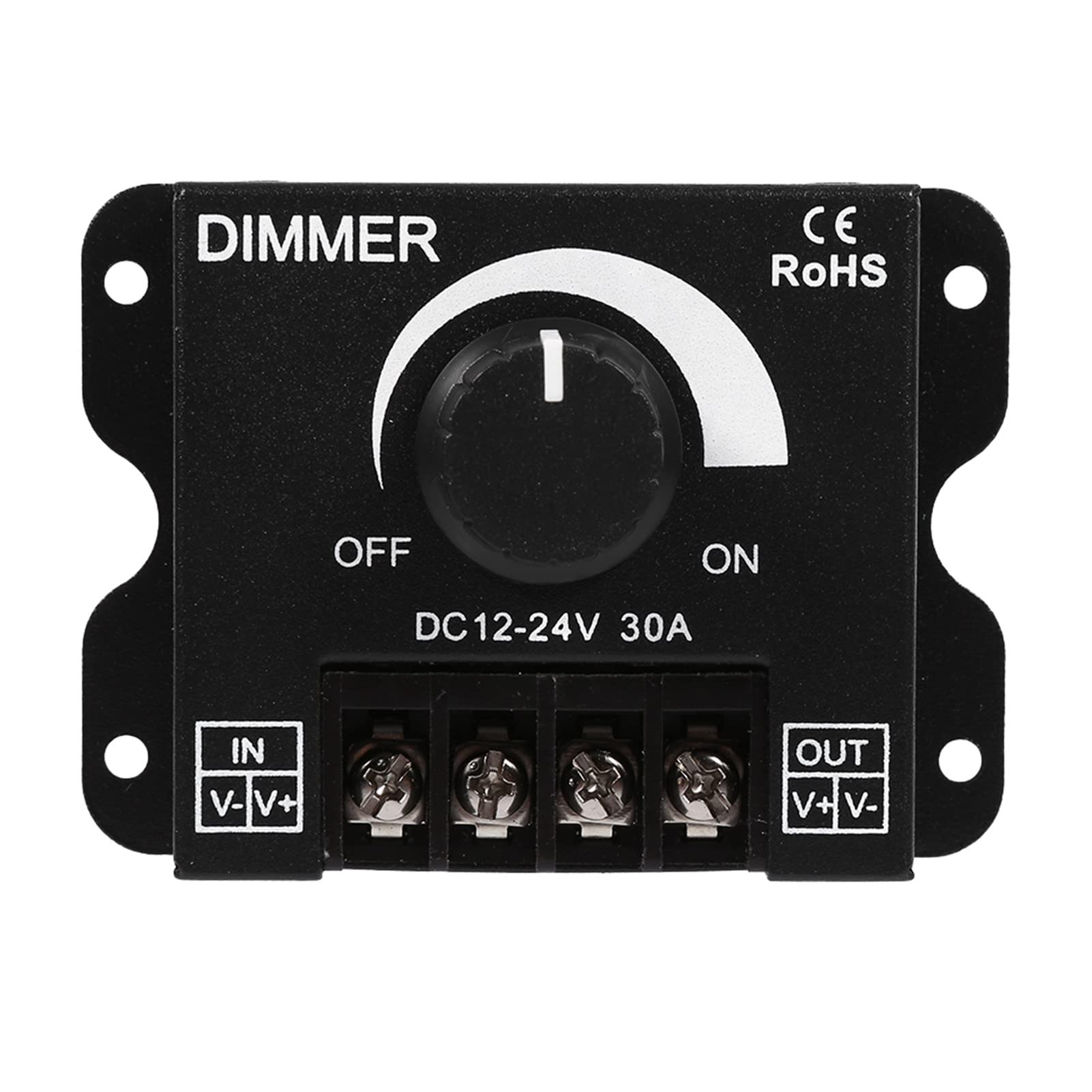 Dimming Controller, 12V-24V 30A Led Switch Manual for LED Strip Light Single Color