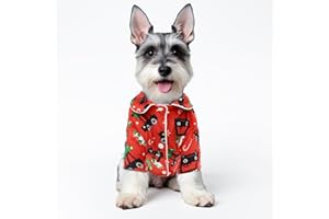 CuteBone Two-Leg Velvet Pet Christmas Pajamas Girl Dog Clothes - Soft, Cozy, and Stretchy Boy Pjs for Small, Medium Dogs and Cats Winter Sleepwear Apparel LTP16XL