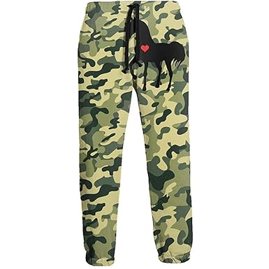 Emild Heart Horse Pantalones De Chandal Rojos Para Ninos