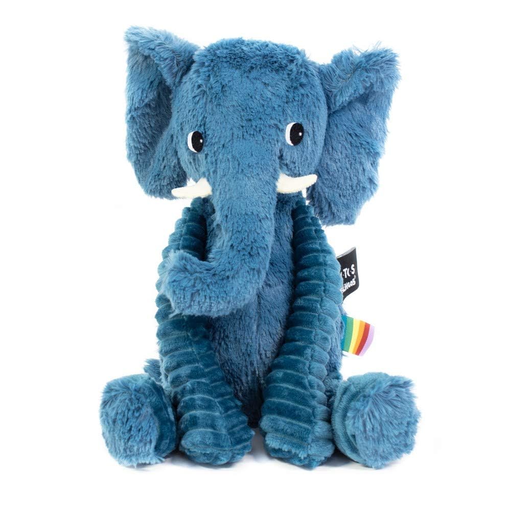 Les Déglingos Ptipotos by Deglingos Elephant Plush Toy Blue