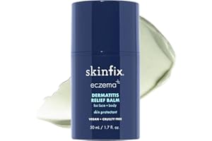 Skinfix Dermatitis Relief Balm - 1.7 fl oz - Proven Effective as 1% Hydrocortisone - Relieves Eczema & Itch - Accepted by the National Eczema Association - Steroid Free - Vegan, Cruelty Free
