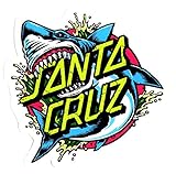Santa Cruz Skateboard / Surf Sticker - Shark Dot - Approx 8cm wide. surfing skating board surfboard