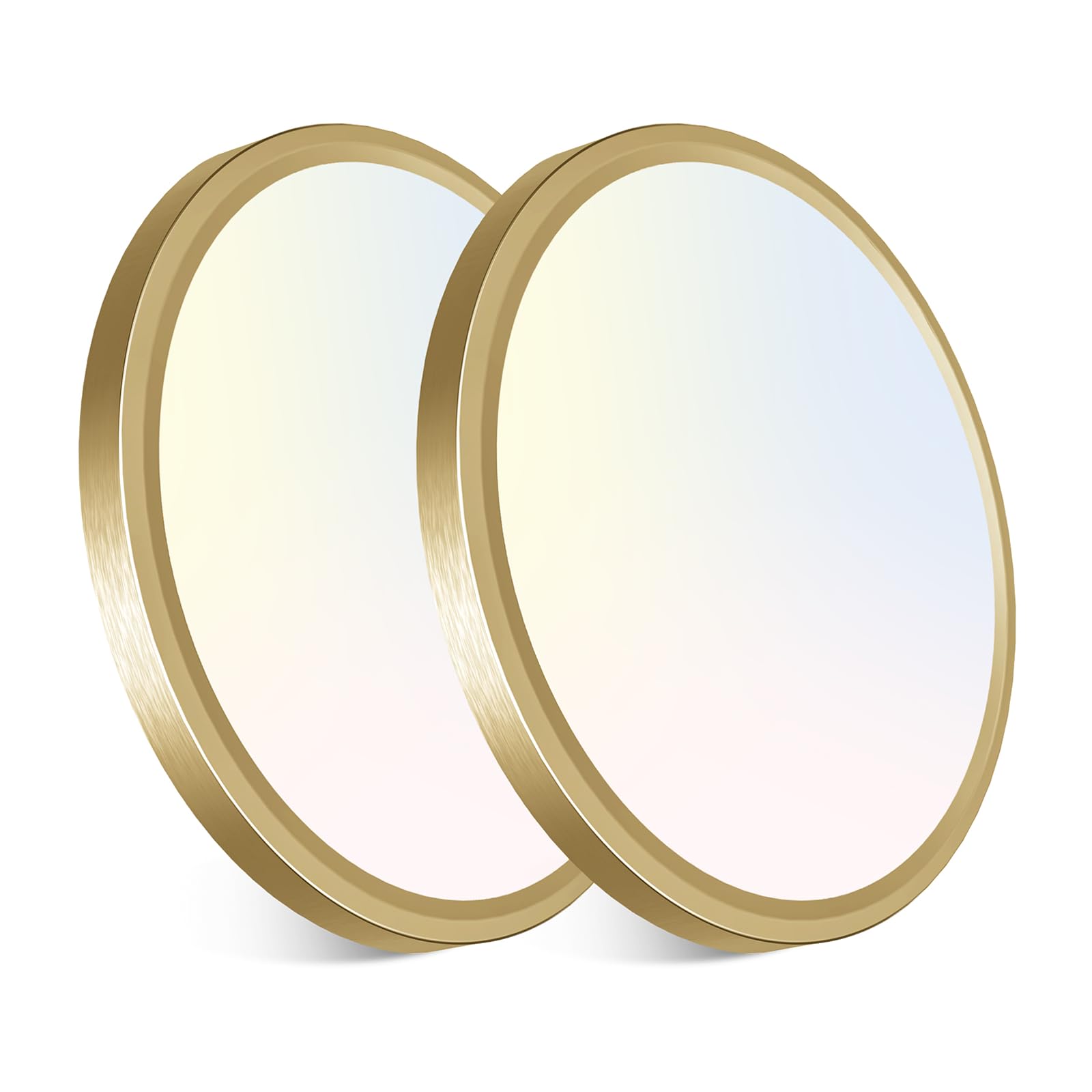 libtit 7 Inch Golden Flush Mount Ceiling Light, 15W