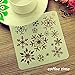 OBUY Christmas Snowflake DIY Craft Hollow Layering Stencils for Wall Painting Scrapbooking Stamp Album Decorative Embossing Paper Card