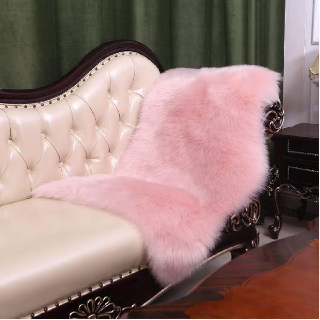 AUFELL Pink Fluffy Rug Soft Faux Fur Bedroom Carpet for Girls Room,Small Area Rug for Sofa,Living Room,Nursery,Washable Shag Rug,Cute Home Deco(27.5 x 53.1 inch) - Image 4