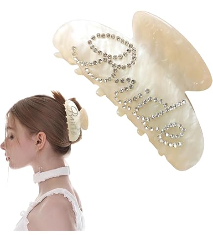 Amazon.com : Bride Hair Claw Clip, Wedding Gifts, White  display picture 3