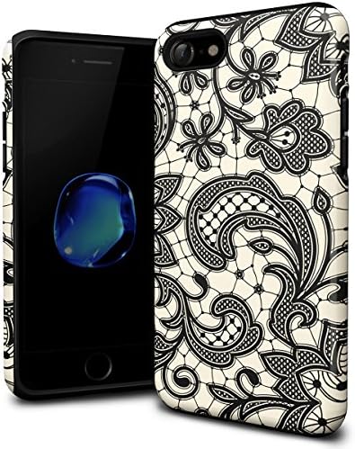 iPhone 7 Case, ZEBEC iPhone 7 Designer Pattern case [Shockproof]-[Dual Layer] Protective Slim Dual Hard Case with Fashion Design Pattern for Apple iPhone 7 - Elegant Pottery