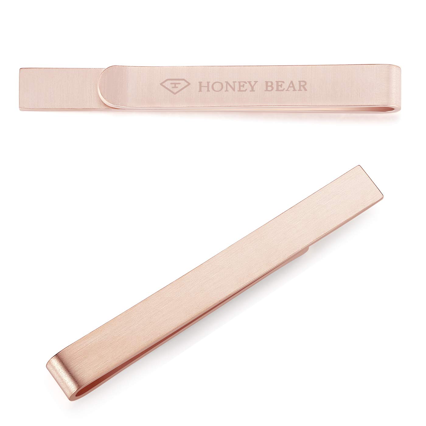 HONEY BEAR 2.12inch Mens Tie Clip Bar - Normal Size for Business Wedding Gift,5.4cm