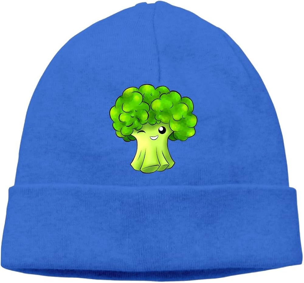 Funny Broccoli Beanies Caps Skull Hats Unisex Soft Cotton