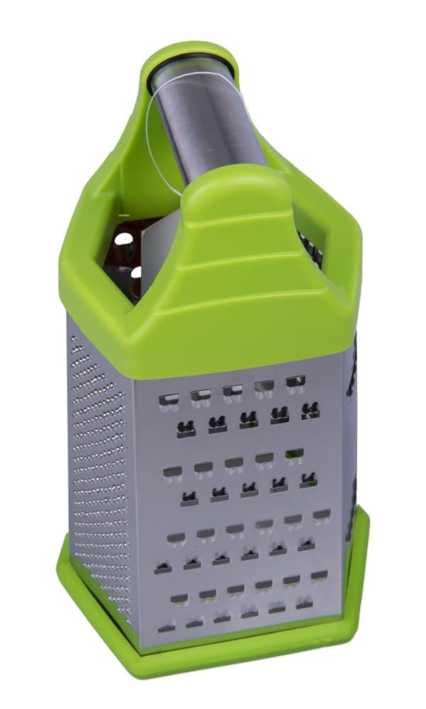 Premium Stainless Steel 6 Sided Multipurpose Cheese Grater and Zester