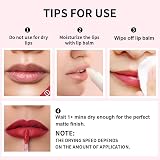 Oulac Matte Liquid Pink Lipstick Vegan Rose Oil Vitamin E M09 view 9