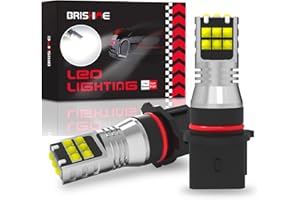 BRISHINE P13W LED Fog Light Bulbs 6000K Xenon White, Extremely Bright 3030 Chips P13W 12277 SH23W LED Bulbs with Projector for Car Fog Light, Daytime Running Lights DRL(Pack of 2)