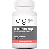 Allergy Research Group NutriCology 5-HTP - Delivers 50 mg L-5-Hydroxytryptophan - Supports Serotonin Pathways, a Positive Outlook & Restfuness - 150 Servings - 150 Capsules