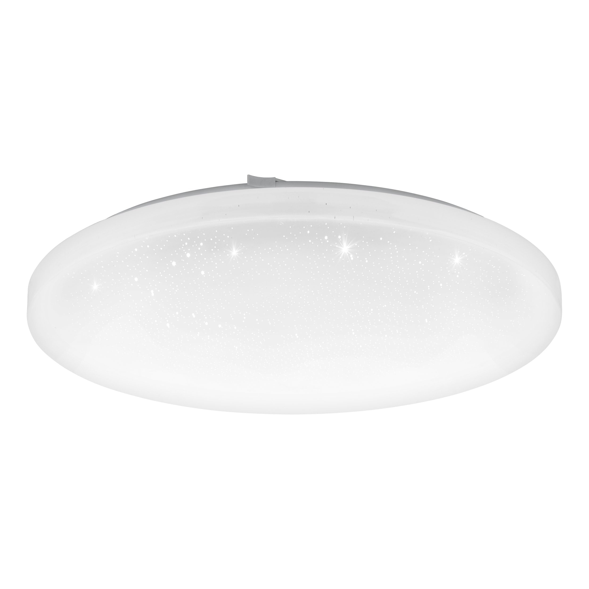 EGLO Frania-S LED Ceiling Light 1 Bulb with Starry Sky Effect Material: Steel, Plastic, Colour: White, Diameter: 43 cm
