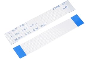 MECCANIXITY FFC FPC Flat Flexible Cable, 18 Pin 0.5mm Pitch 50mm Long (A Type) for LCD 3D Printer Camera DVD TV Laptop Audio Pack of 10