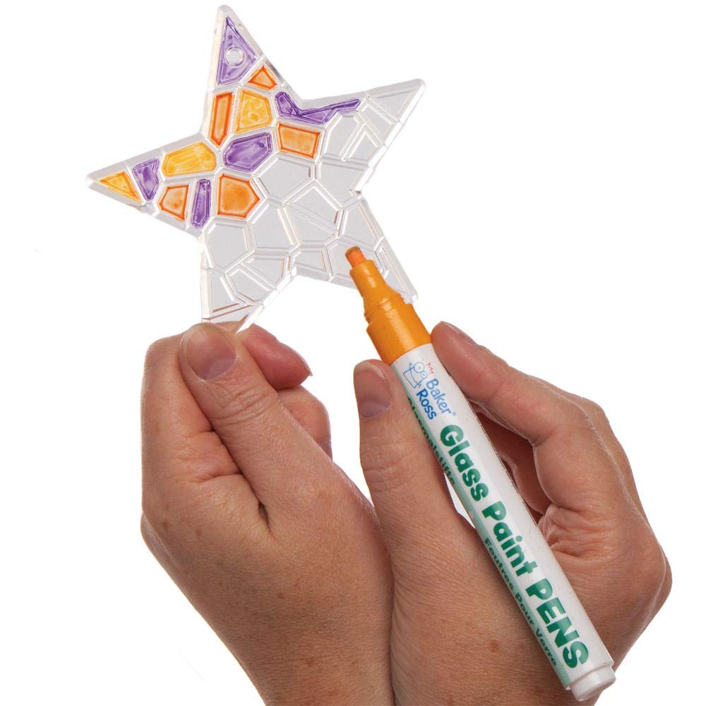 Baker Ross Christmas Crystal Mosaic Suncatcher Decoration, Pack of 10, Kids Paint Your Own Christmas Decoration - Image 4