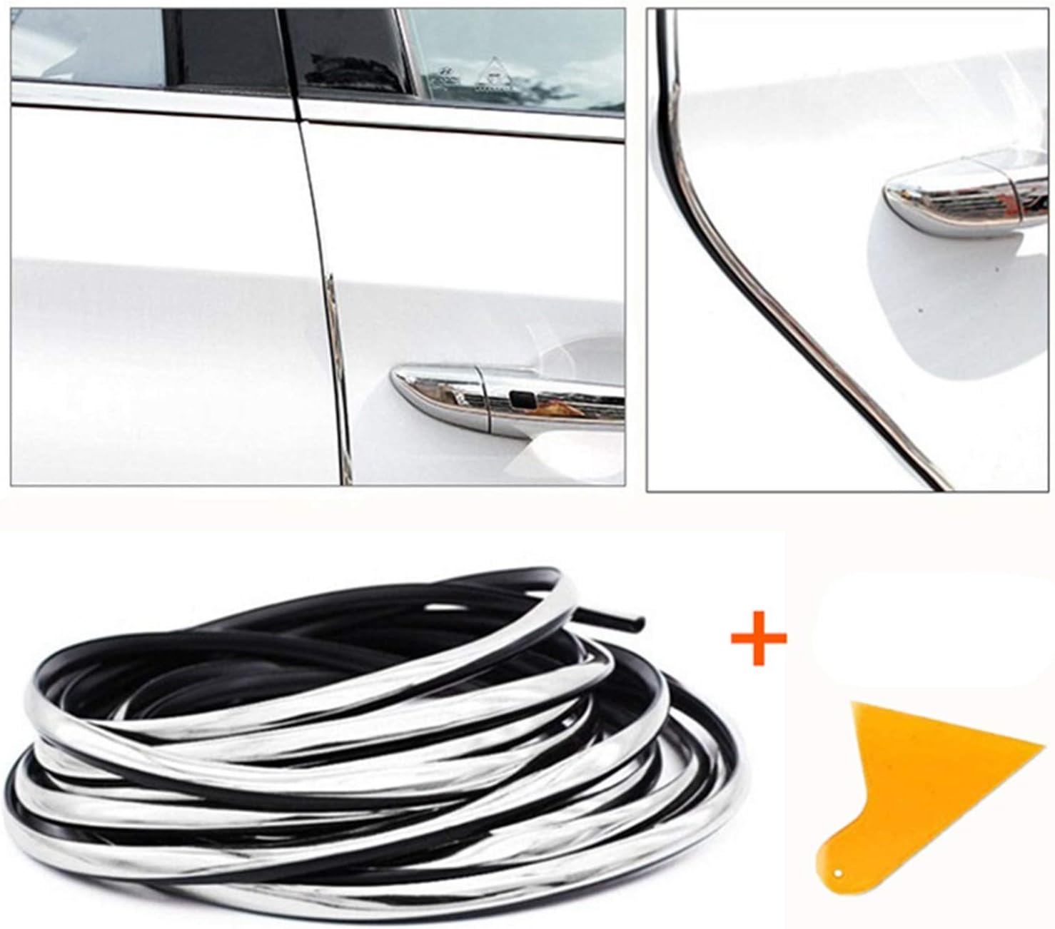 Mioke Car Door Protector Strips Door Edge Guard Trim Rubber Seal 10M