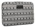 KAYOND Canvas Fabric 17 inch laptop Sleeve case-Elephant pattern Black