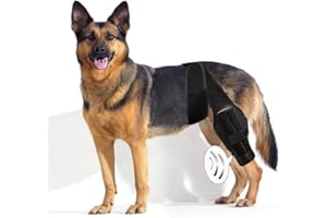 Dlevakve Medium Dog Knee Brace for Torn Acl Hind Leg for Support with Cruciate Ligament Injury, Better Recovery with Dog Leg Braces for Back Leg,Adjustable Dog Acl Brace Hind Leg Braces for Back Leg